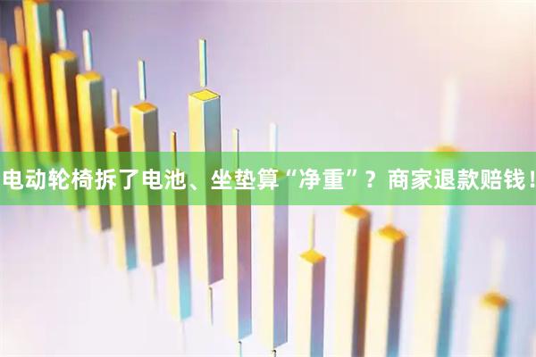 电动轮椅拆了电池、坐垫算“净重”？商家退款赔钱！
